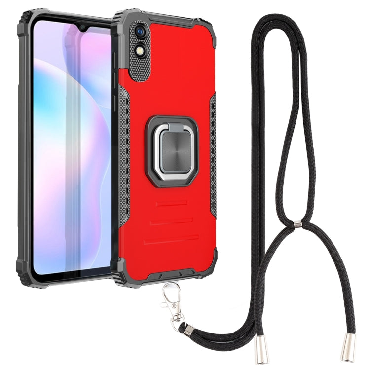 Aluminum Alloy + TPU Phone Case with Lanyard, For vivo Y20 / Y20i / Y20s / Y12a / Y12s, For vivo Y50 / Y30, For vivo Y51 2020 / Y31, For Xiaomi Redmi 9A, For Xiaomi Redmi Note 9 4G / 9 Power /  9T, For Xiaomi Redmi K40 / K40 Pro / K40 Pro+