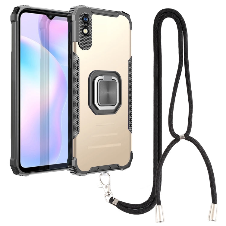 Aluminum Alloy + TPU Phone Case with Lanyard, For vivo Y20 / Y20i / Y20s / Y12a / Y12s, For vivo Y50 / Y30, For vivo Y51 2020 / Y31, For Xiaomi Redmi 9A, For Xiaomi Redmi Note 9 4G / 9 Power /  9T, For Xiaomi Redmi K40 / K40 Pro / K40 Pro+