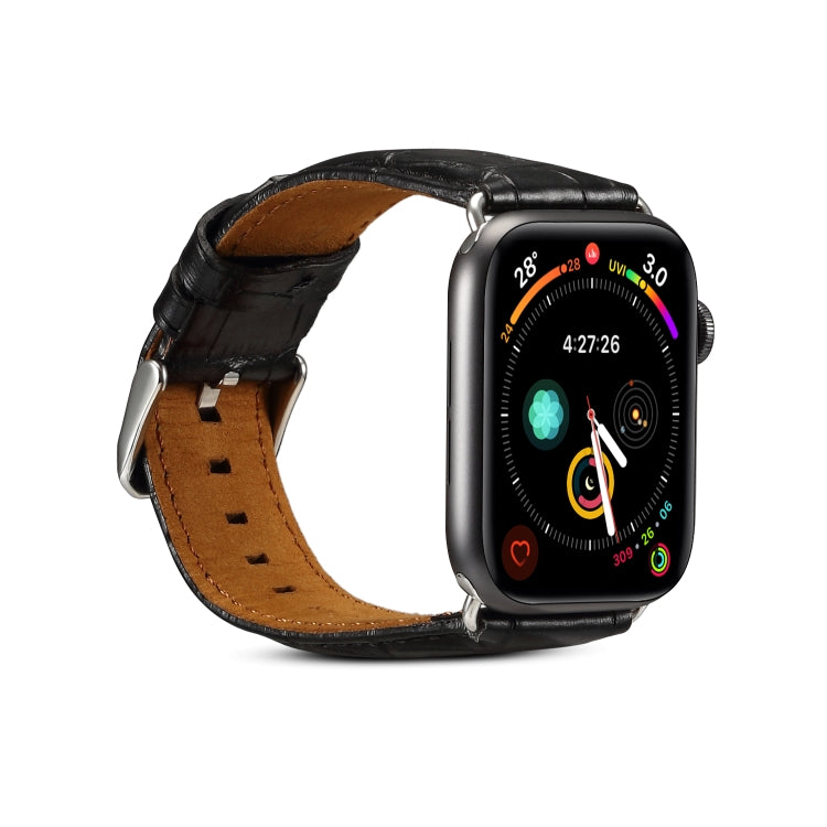 Cowhide Crocodile Texture Strap Watchband, For Apple Watch Series, For Apple Watch Series 5