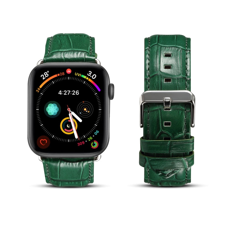 Cowhide Crocodile Texture Strap Watchband, For Apple Watch Series, For Apple Watch Series 5