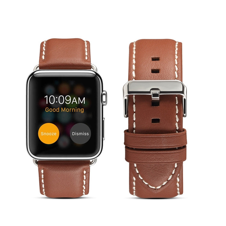 Environmental Protection Genuine Leather Strap Watchband, For Apple Watch Series, For Apple Watch Series 5