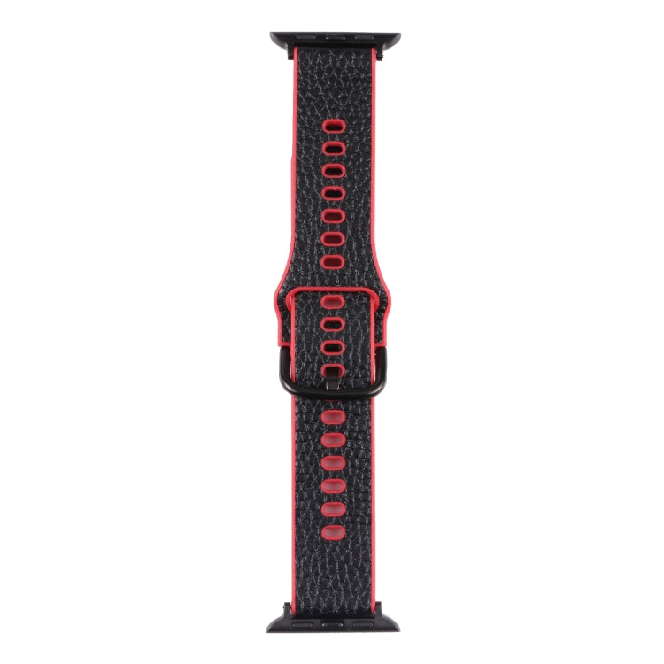 Litchi TPU Watchband For Apple Watch Series, 7 41mm / 6&amp;SE&amp;5&amp;4 40mm / 3&amp;2&amp;1 38mm, 7 45mm / 6&amp;SE&amp;5&amp;4 44mm / 3&amp;2&amp;1 42mm