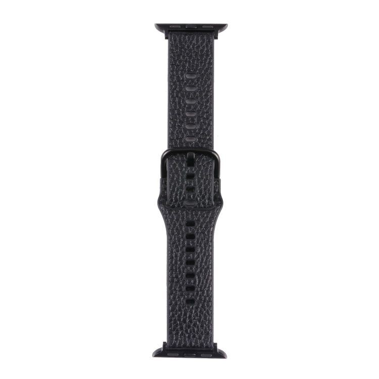 Litchi TPU Watchband For Apple Watch Series, 7 41mm / 6&amp;SE&amp;5&amp;4 40mm / 3&amp;2&amp;1 38mm, 7 45mm / 6&amp;SE&amp;5&amp;4 44mm / 3&amp;2&amp;1 42mm