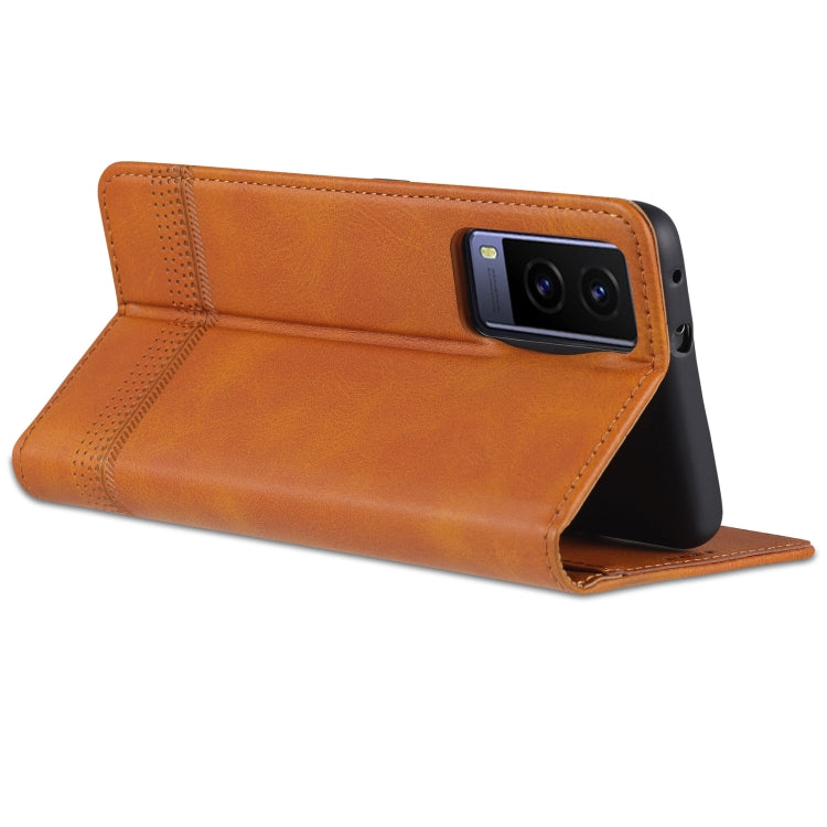 AZNS Magnetic Calf Texture Horizontal Flip Leather Phone Case, For vivo Y71t / V21e 5G, For Samsung Galaxy M52 5G