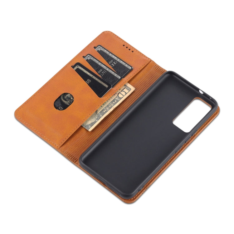 AZNS Magnetic Calf Texture Horizontal Flip Leather Phone Case, For vivo Y71t / V21e 5G, For Samsung Galaxy M52 5G