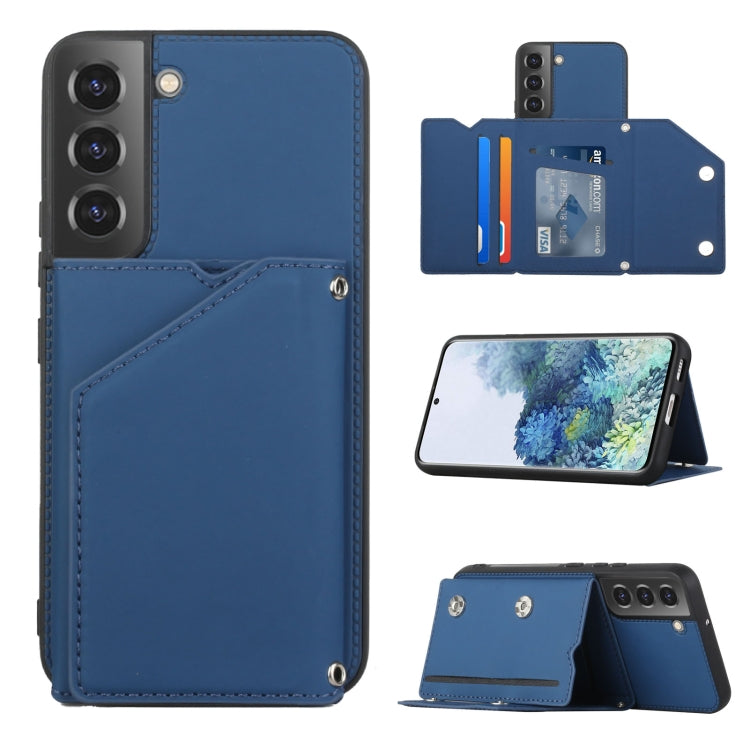 Skin Feel PU + TPU + PC Phone Case with Card Slots, For vivo S10e / V23e, For Xiaomi Redmi Note 11 Pro, For Samsung Galaxy S22 5G, For Samsung Galaxy S22+ 5G, For Samsung Galaxy S22 Ultra 5G