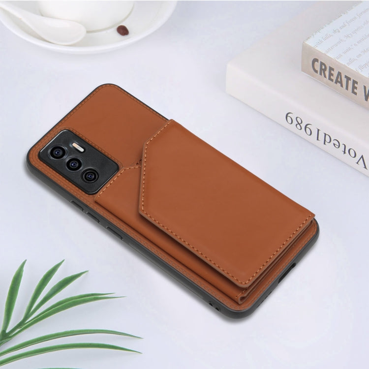 Skin Feel PU + TPU + PC Phone Case with Card Slots, For vivo S10e / V23e, For Xiaomi Redmi Note 11 Pro, For Samsung Galaxy S22 5G, For Samsung Galaxy S22+ 5G, For Samsung Galaxy S22 Ultra 5G