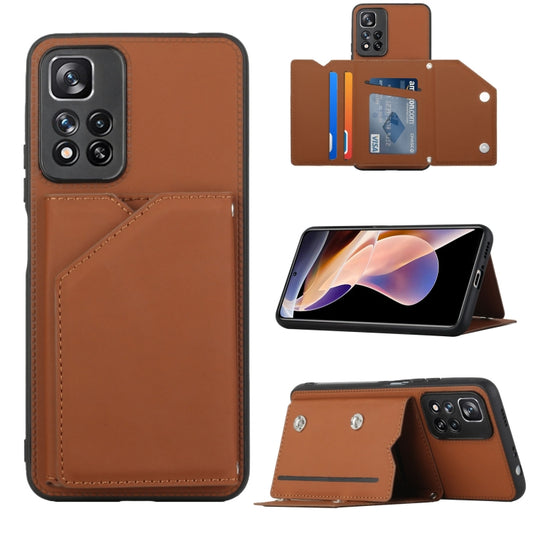 Skin Feel PU + TPU + PC Phone Case with Card Slots, For Xiaomi Redmi Note 11 Pro, For vivo S10e / V23e, For Samsung Galaxy S22 5G, For Samsung Galaxy S22+ 5G, For Samsung Galaxy S22 Ultra 5G