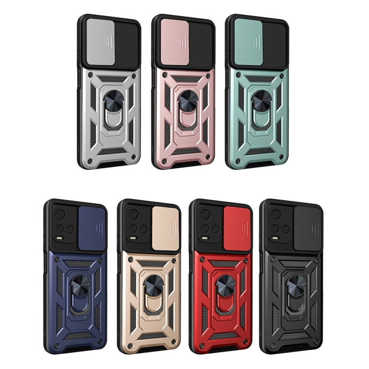 Sliding Camera Cover TPU+PC Phone Case, For vivo Y21s, For Samsung Galaxy A13 4G