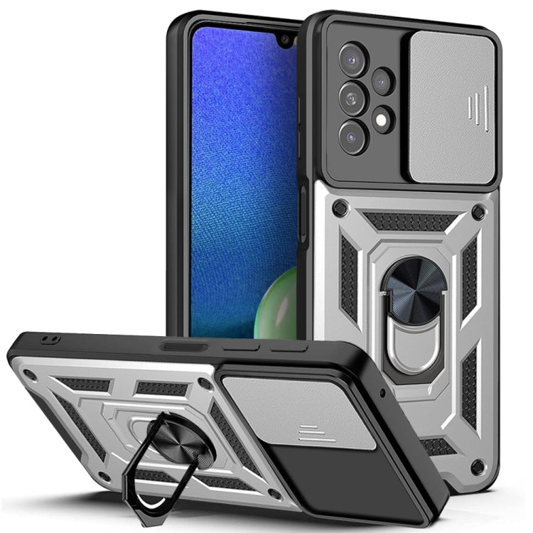 Sliding Camera Cover TPU+PC Phone Case, For vivo Y21s, For Samsung Galaxy A13 4G