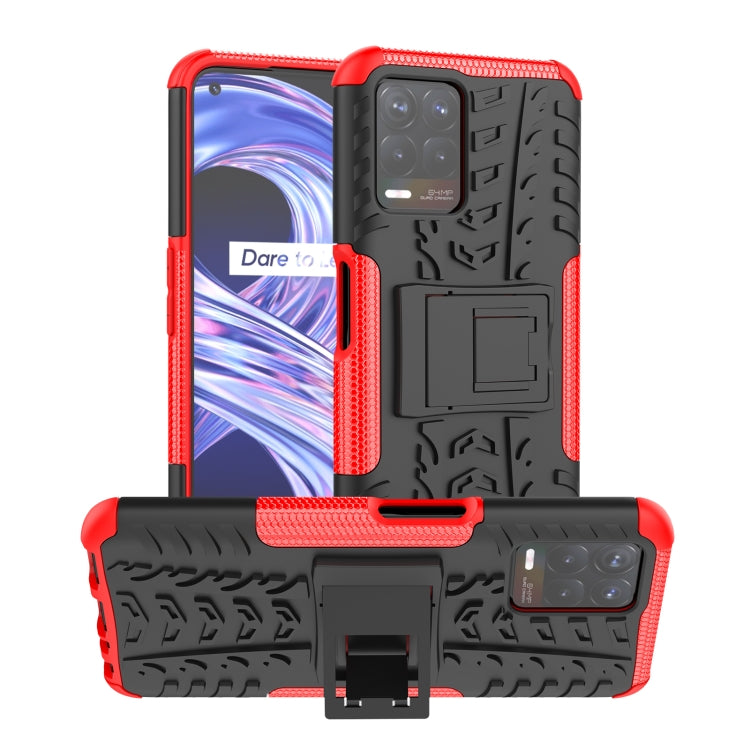 Tire Texture TPU + PC Phone Case with Holder, For OPPO Realme 8i, For Xiaomi Redmi Note 11 Pro (China), For Motorola Moto E40