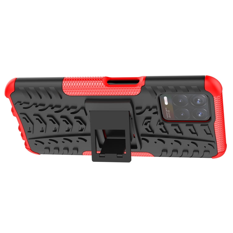 Tire Texture TPU + PC Phone Case with Holder, For OPPO Realme 8i, For Xiaomi Redmi Note 11 Pro (China), For Motorola Moto E40