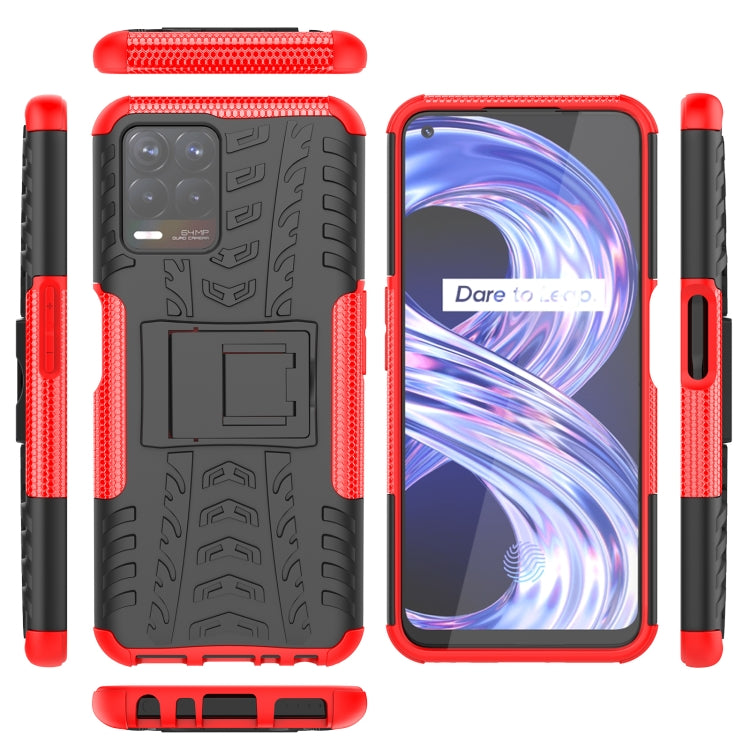 Tire Texture TPU + PC Phone Case with Holder, For OPPO Realme 8i, For Xiaomi Redmi Note 11 Pro (China), For Motorola Moto E40