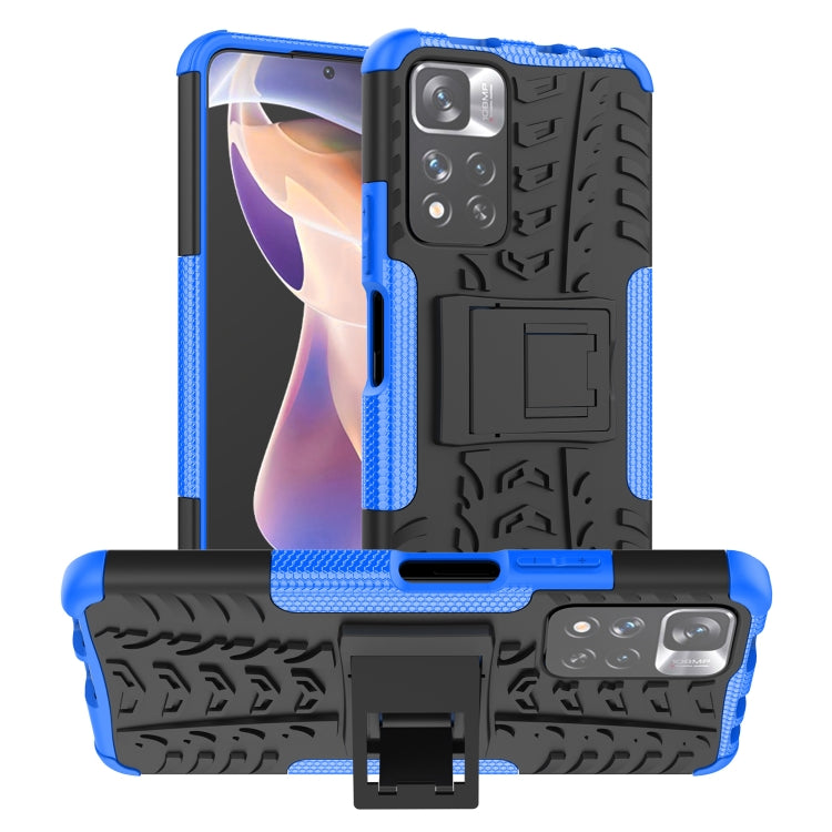 Tire Texture TPU + PC Phone Case with Holder, For OPPO Realme 8i, For Xiaomi Redmi Note 11 Pro (China), For Motorola Moto E40