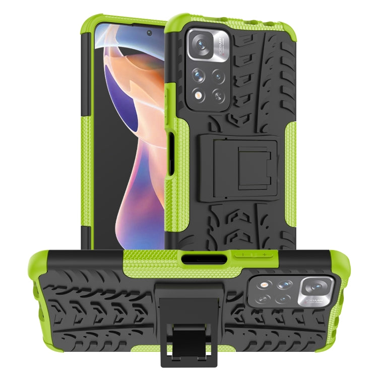 Tire Texture TPU + PC Phone Case with Holder, For OPPO Realme 8i, For Xiaomi Redmi Note 11 Pro (China), For Motorola Moto E40