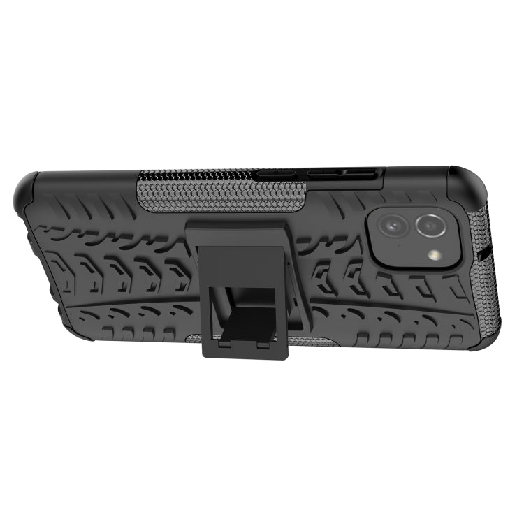 Tire Texture TPU + PC Phone Case with Holder, For Samsung Galaxy A03 Global, For Samsung Galaxy A53 5G