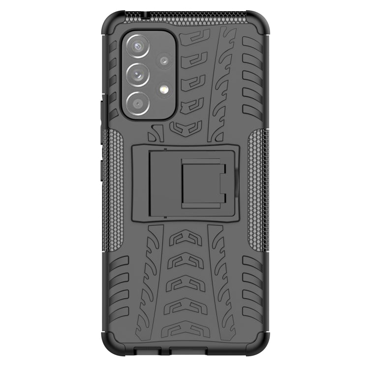 Tire Texture TPU + PC Phone Case with Holder, For Samsung Galaxy A53 5G