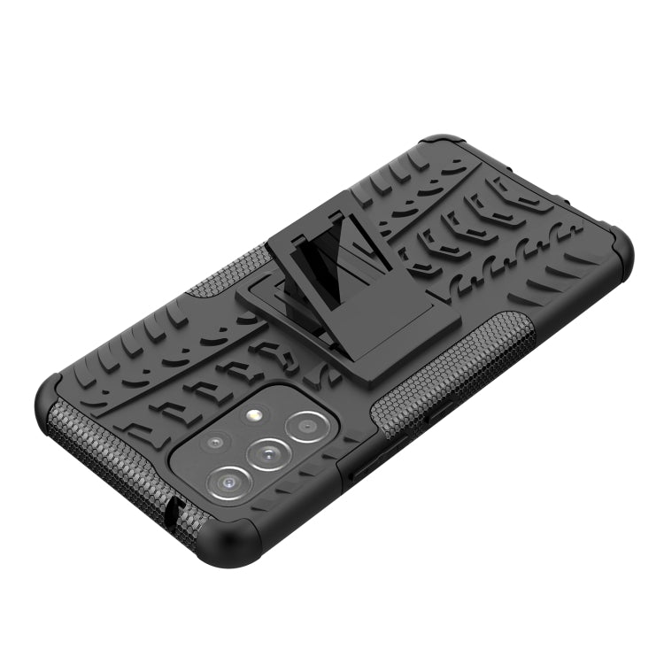 Tire Texture TPU + PC Phone Case with Holder, For Samsung Galaxy A53 5G