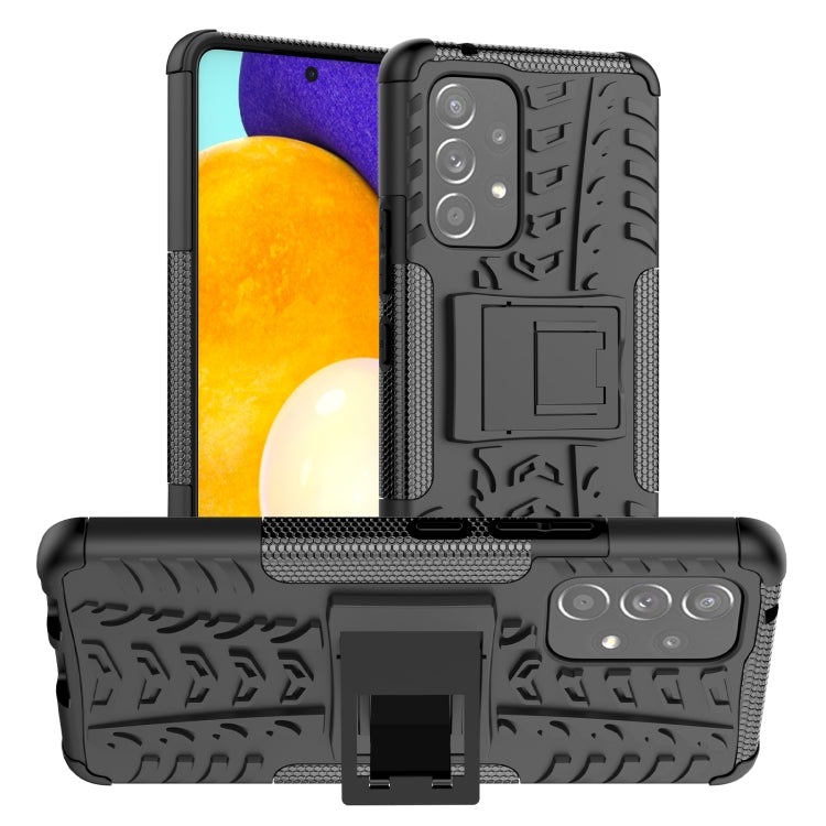 Tire Texture TPU + PC Phone Case with Holder, For Samsung Galaxy A53 5G