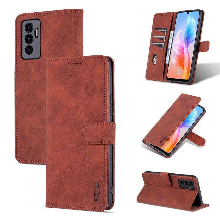 AZNS Skin Feel Calf Texture Horizontal Flip Leather Phone Case, For vivo S10e / V23e, For vivo T1 5G, For Honor X30i