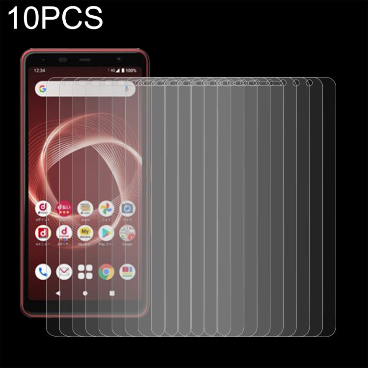 10 PCS 0.26mm 9H 2.5D Tempered Glass Film For Fujitsu Arrows 5G F-51A