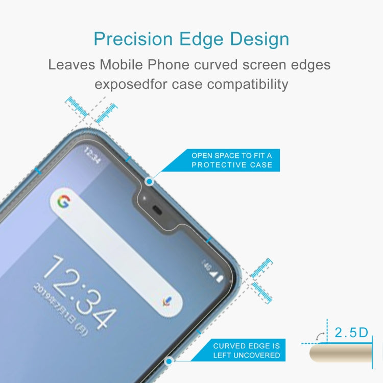 10 PCS 0.26mm 9H 2.5D Tempered Glass Film For Fujitsu Arrows 5G F-51A