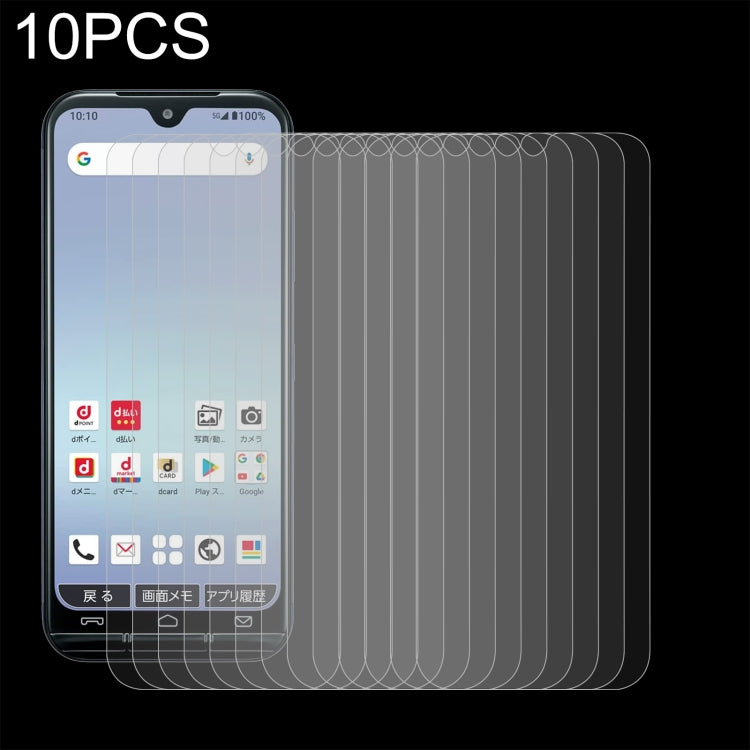 10 PCS 0.26mm 9H 2.5D Tempered Glass Film, For Motorola Edge