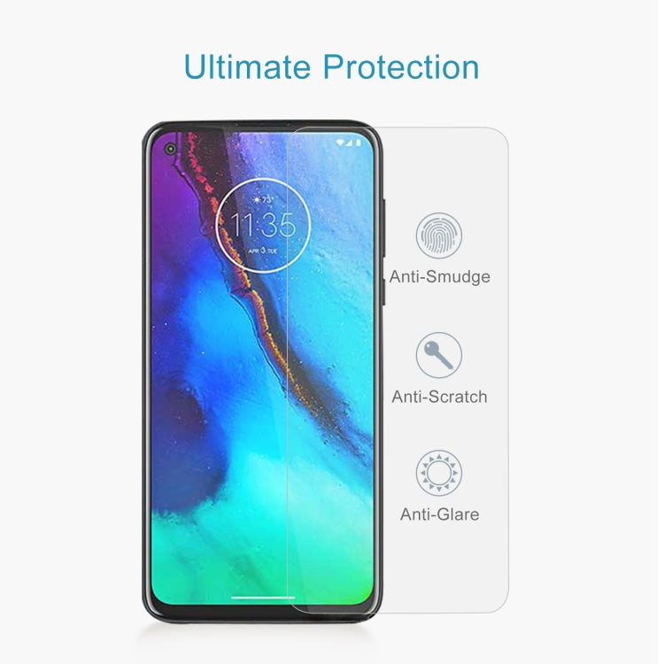 10 PCS 0.26mm 9H 2.5D Tempered Glass Film, For Motorola Edge