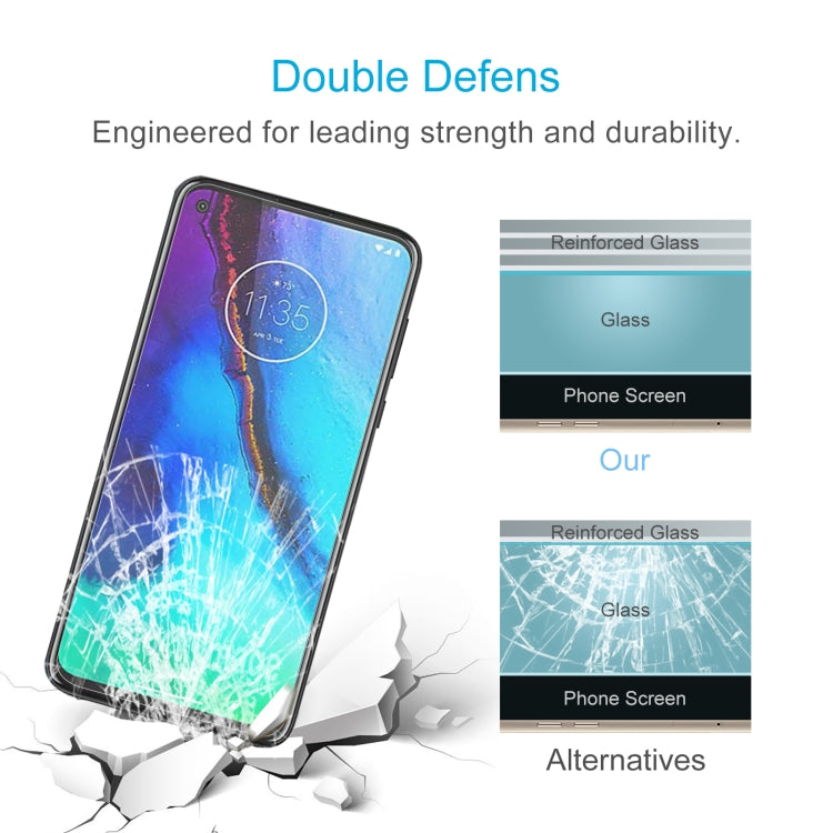 10 PCS 0.26mm 9H 2.5D Tempered Glass Film, For Motorola Edge