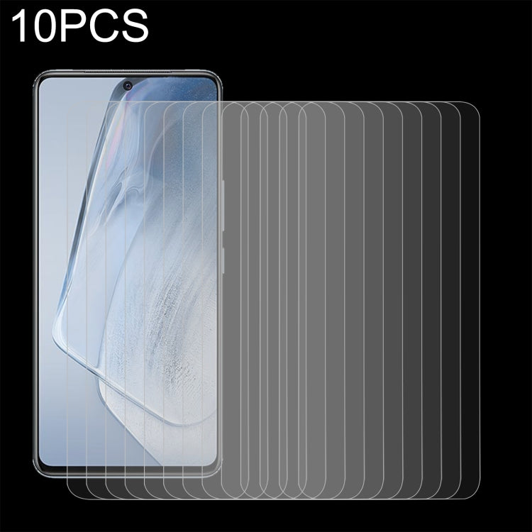 10 PCS 0.26mm 9H 2.5D Tempered Glass Film, For Motorola Edge