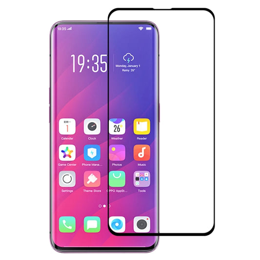 3D Curved Edge Full Screen Tempered Glass Film, For OPPO Find X (1 PC)