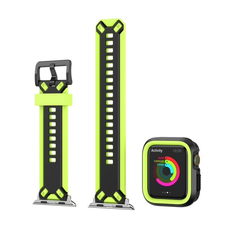 Two-color TPU Strap For Apple Watch Series, 7 41mm / 6&SE&5&4 40mm / 3&2&1 38mm, 7 45mm / 6&SE&5&4 44mm / 3&2&1 42mm