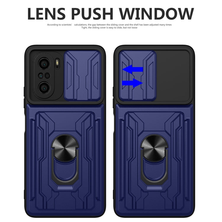 Sliding Camshield Card Phone Case, For Xiaomi Redmi K40/Poco F3/Mi 11i, For OPPO Realme 8 / 8 Pro