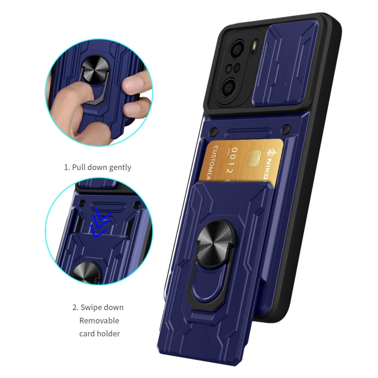 Sliding Camshield Card Phone Case, For Xiaomi Redmi K40/Poco F3/Mi 11i, For OPPO Realme 8 / 8 Pro
