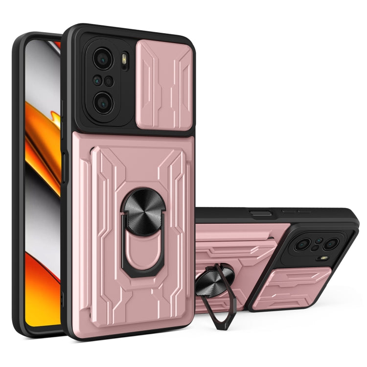 Sliding Camshield Card Phone Case, For Xiaomi Redmi K40/Poco F3/Mi 11i, For OPPO Realme 8 / 8 Pro