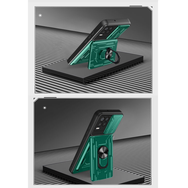 Sliding Camshield Card Phone Case, For OPPO Realme 8 / 8 Pro