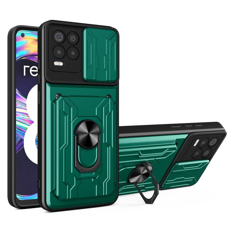 Sliding Camshield Card Phone Case, For OPPO Realme 8 / 8 Pro