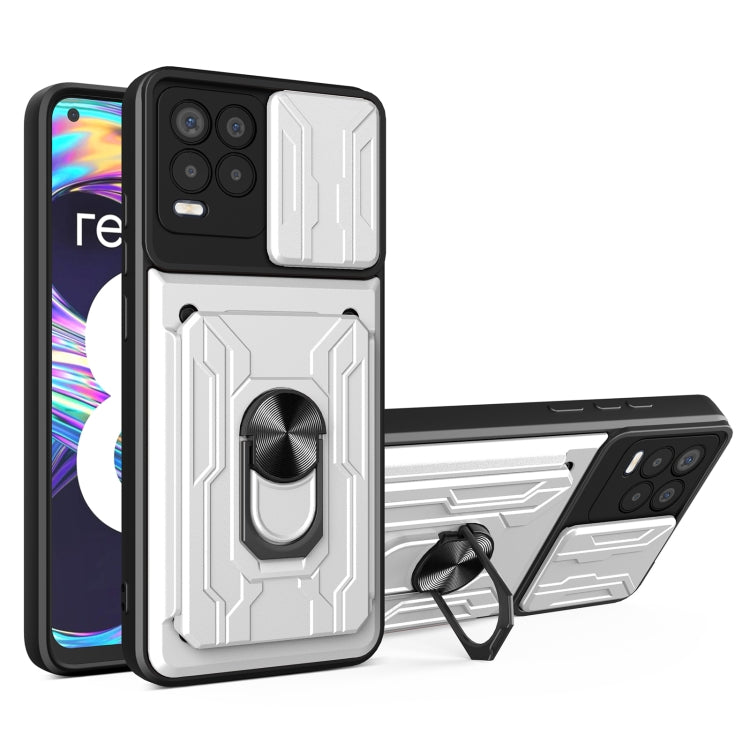 Sliding Camshield Card Phone Case, For OPPO Realme 8 / 8 Pro