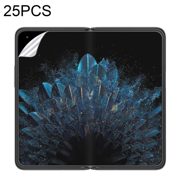 25 PCS Full Screen Protector Explosion-proof Hydrogel Film, For OPPO Find N (Big Screen + Front Rear Film) (25 PCS), For OPPO Find N (Front Film) (25 PCS), For OPPO Find N (Big Screen) ( 25 PCS), For OPPO Find N (Front Rear Film) (25 PCS)