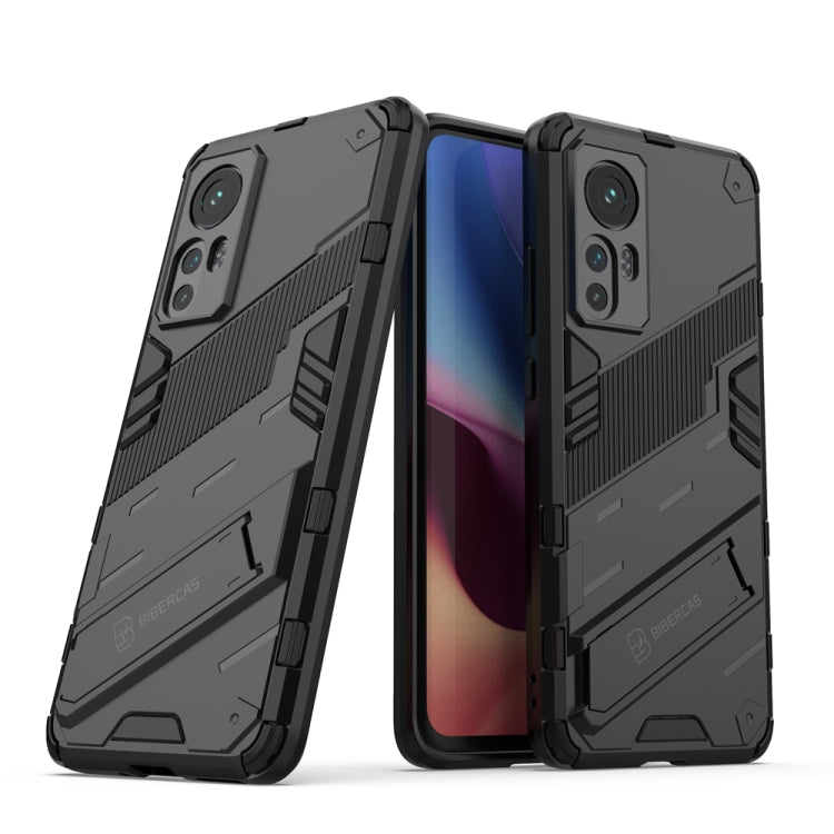 Punk Armor 2 in 1 PC + TPU Shockproof Phone Case with Invisible Holder, For OPPO Reno7 SE 5G, For Xiaomi Mi 12