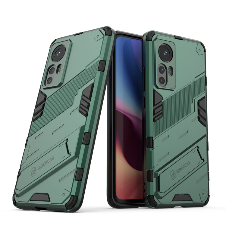 Punk Armor 2 in 1 PC + TPU Shockproof Phone Case with Invisible Holder, For OPPO Reno7 SE 5G, For Xiaomi Mi 12