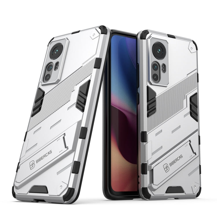 Punk Armor 2 in 1 PC + TPU Shockproof Phone Case with Invisible Holder, For OPPO Reno7 SE 5G, For Xiaomi Mi 12