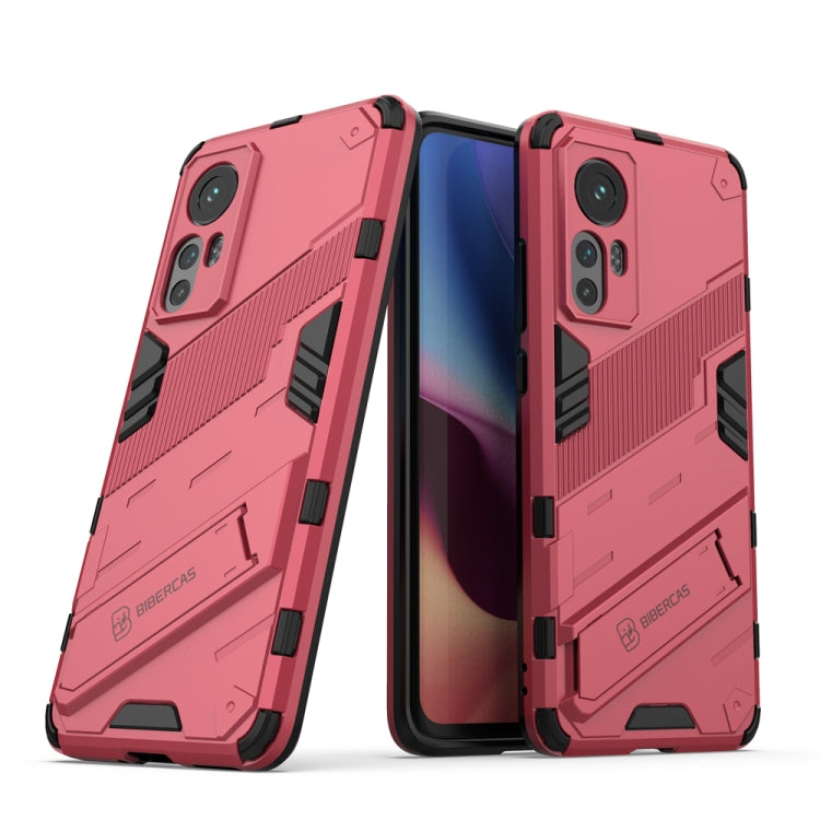 Punk Armor 2 in 1 PC + TPU Shockproof Phone Case with Invisible Holder, For OPPO Reno7 SE 5G, For Xiaomi Mi 12