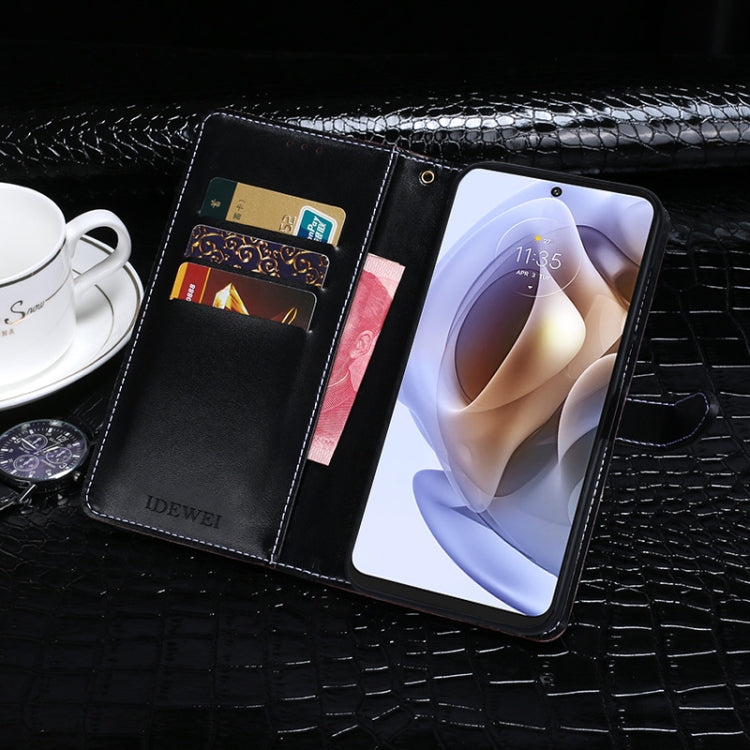 idewei Crocodile Texture Horizontal Flip Phone Leather Phone Case, For Motorola Moto G31, For Motorola Moto G51 5G, For Motorola Moto G71 5G, For Xiaomi Redmi Note 11 Pro+, For Samsung Galaxy A13 5G, For Sony Xperia Pro-I, For Vivo Y15S, For Honor X30 Max