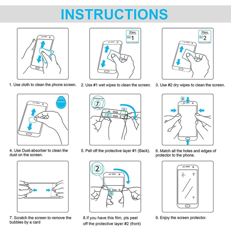 10pcs 0.26mm 9H 2.5D Tempered Glass Film For Realme GT2, For TCL 30 XE 5G / 30 5G (10 PCS), For TCL 30 V 5G (10 PCS), For Nokia 9 PureView (10 PCS), For LG V50S ThinQ 5G(10 PCS), For OPPO Realme GT2 Pro (10 PCS), For OPPO K5 (10 PCS)