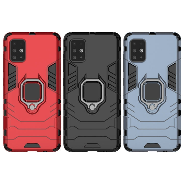 Shockproof PC + TPU Protective Case with Magnetic Ring Holder, For Galaxy A51, For Galaxy A71, For Huawei Honor V30, For Vivo V17 (India)