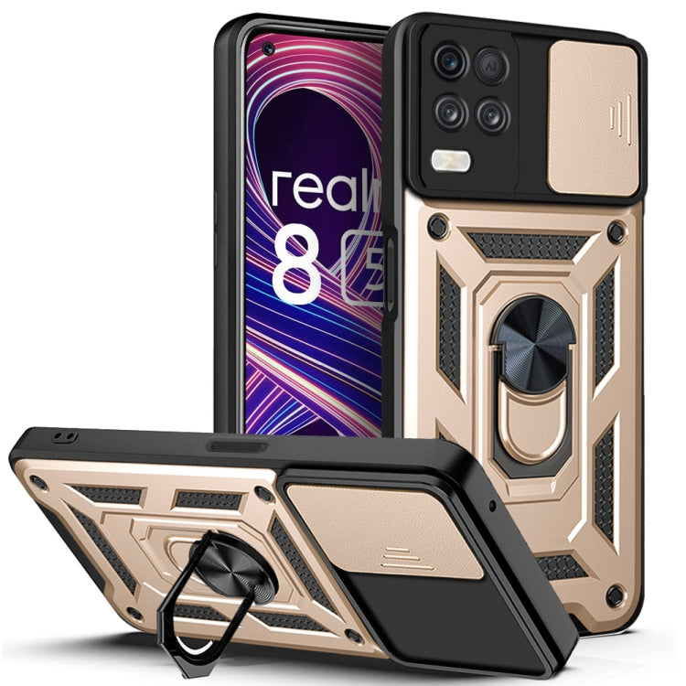 Sliding Camera Design TPU + PC Phone Case, For Samsung Galaxy A22 5G, For OPPO Realme 8 5G