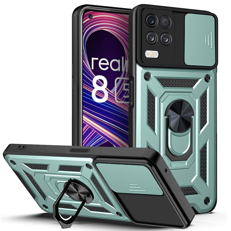 Sliding Camera Design TPU + PC Phone Case, For Samsung Galaxy A22 5G, For OPPO Realme 8 5G