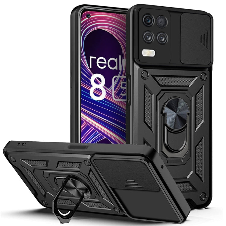 Sliding Camera Design TPU + PC Phone Case, For OPPO Realme 8 5G