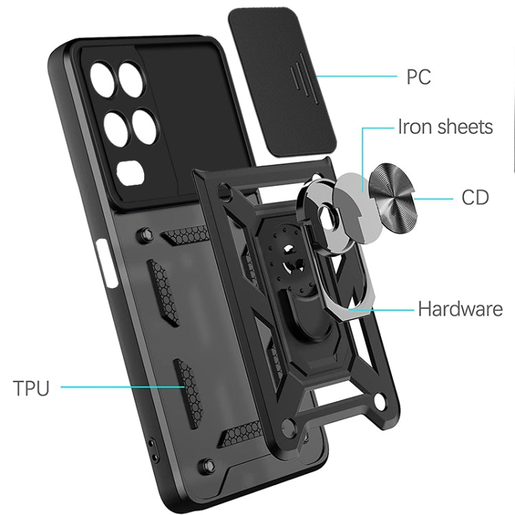Sliding Camera Design TPU + PC Phone Case, For OPPO Realme 8 5G